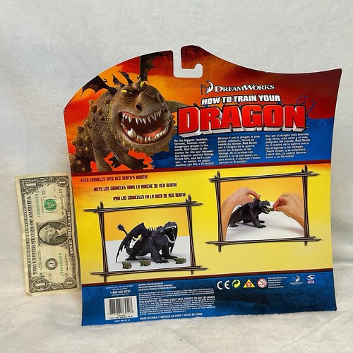 DreamWorks How to train your dragon 2010 spin master toy Red Death with Gronkles - Picture 3 of 5