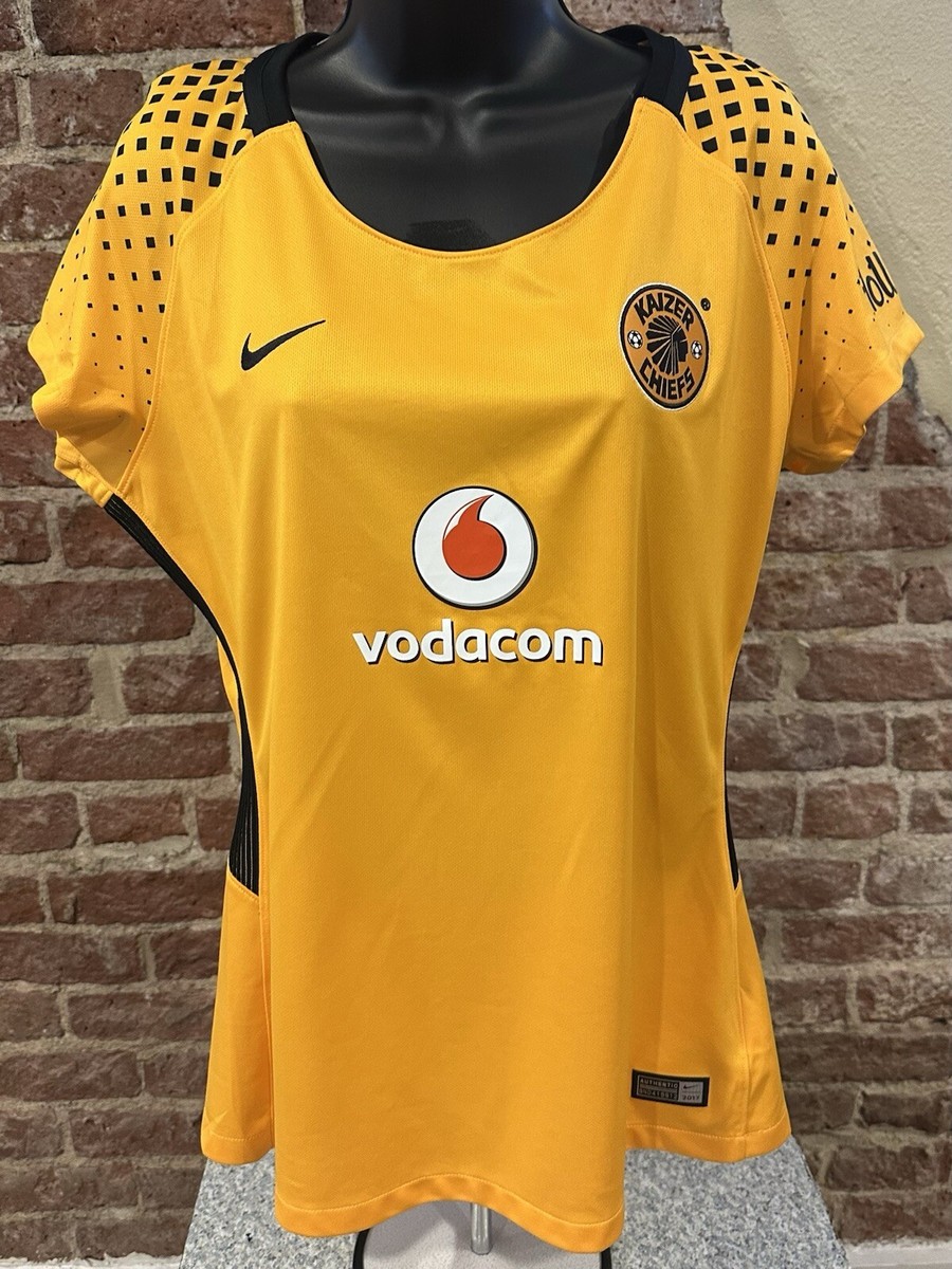 Nike Kaizer Chiefs Futbol Soccer Jersey Women Large Vodacom