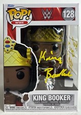 King Booker Signed WWE Funko #128 'HOF 2013,2019' JSA AU15686
