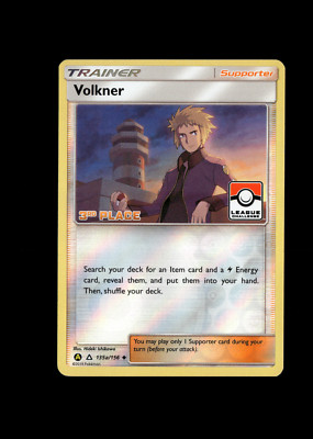 Pokemon 2019 Light Play Volkner Ultra Prism League Challenge 3rd 135a ...