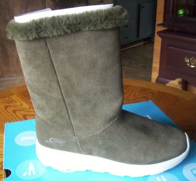 skechers go walk fur lined shoes