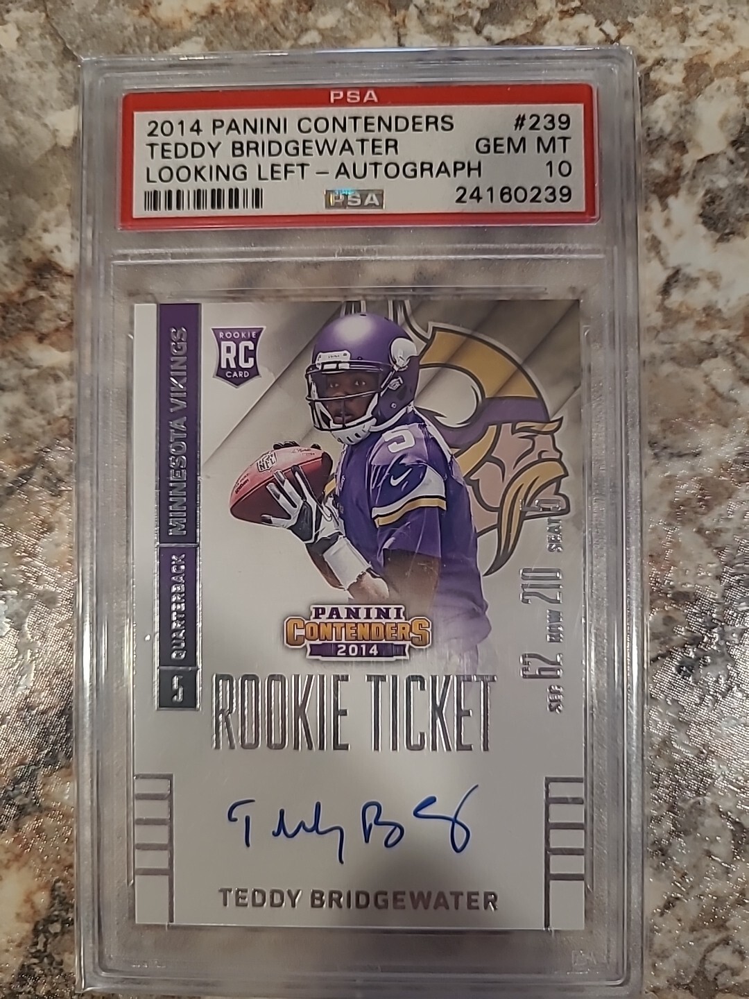 Teddy Bridgewater Panini Contenders #239 Base