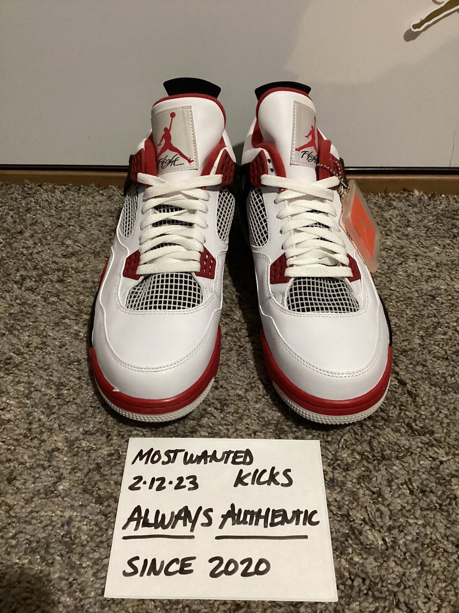 DS 2012 Nike Air Jordan Retro 4 Fire Red Men's Sz 11.5 | eBay