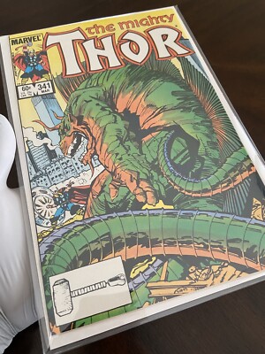   The Mighty Thor #341 In Mylar  App Superman as Clark Kent & Lois Lane