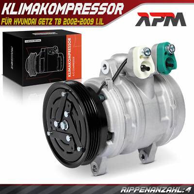 Klimakompressor 10SP11 Kompressor Ø112 1-Polig für Hyundai Getz TB 2002-2009 1.1