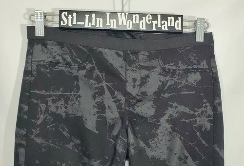 Helmut Lang Womens Jeans Black Splatter Print Pull On Skinny Leg Pant Size 27 - Picture 2 of 7