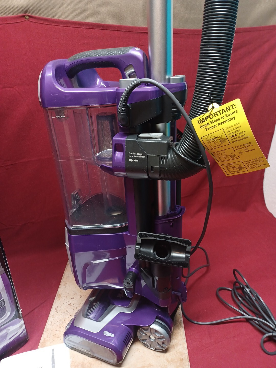 Shark NV586 Navigator Powered LiftAway Upright Vacuum Purple