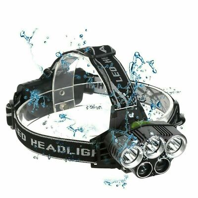 COB LED Headlamp USB Rechargeable Headlight 8 Modes Head Torch
