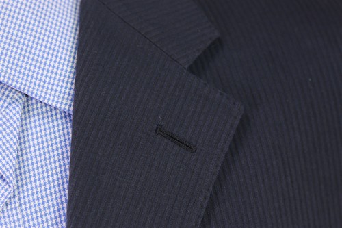 Corneliani Navy Blue Cotton-Rayon Textured Corduroy Blazer Jacket 42L - Picture 5 of 10