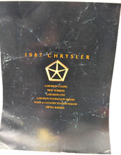 1987 Chrysler Luxury Lineup Dealership Color Sales Brochure