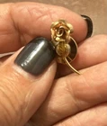 Vintage Gold Tone Rose Brooch Small Floral Flower Pin Costume Jewelry