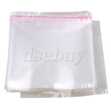 500PCS OPP Plastic Resealable Wrap Sleeve 160x155mm for CD DVD Case