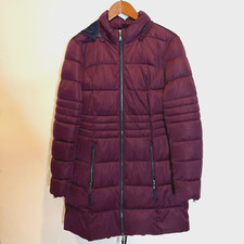 Nuage Size Medium Artic Warmth Puffer/quilted Full Zip Hooded Coat