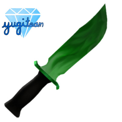 Roblox Murder Mystery 2 MM2 Green Fire Legendary Knife Fast