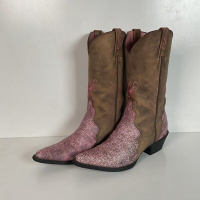 Ariat Pink Stingray Print Cowgirl Boots B Triad