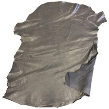 Gray Leather Hides Genuine Lambskin Soft Thin Upholstery Fabric Crafter Material