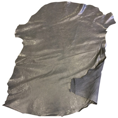 Gray Leather Hides Genuine Lambskin Soft Thin Upholstery Fabric Crafter Material