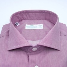 Millerighe Men's Lilac Twill Cotton Mako Yarn Shirt 120'S - Easy Iron -
