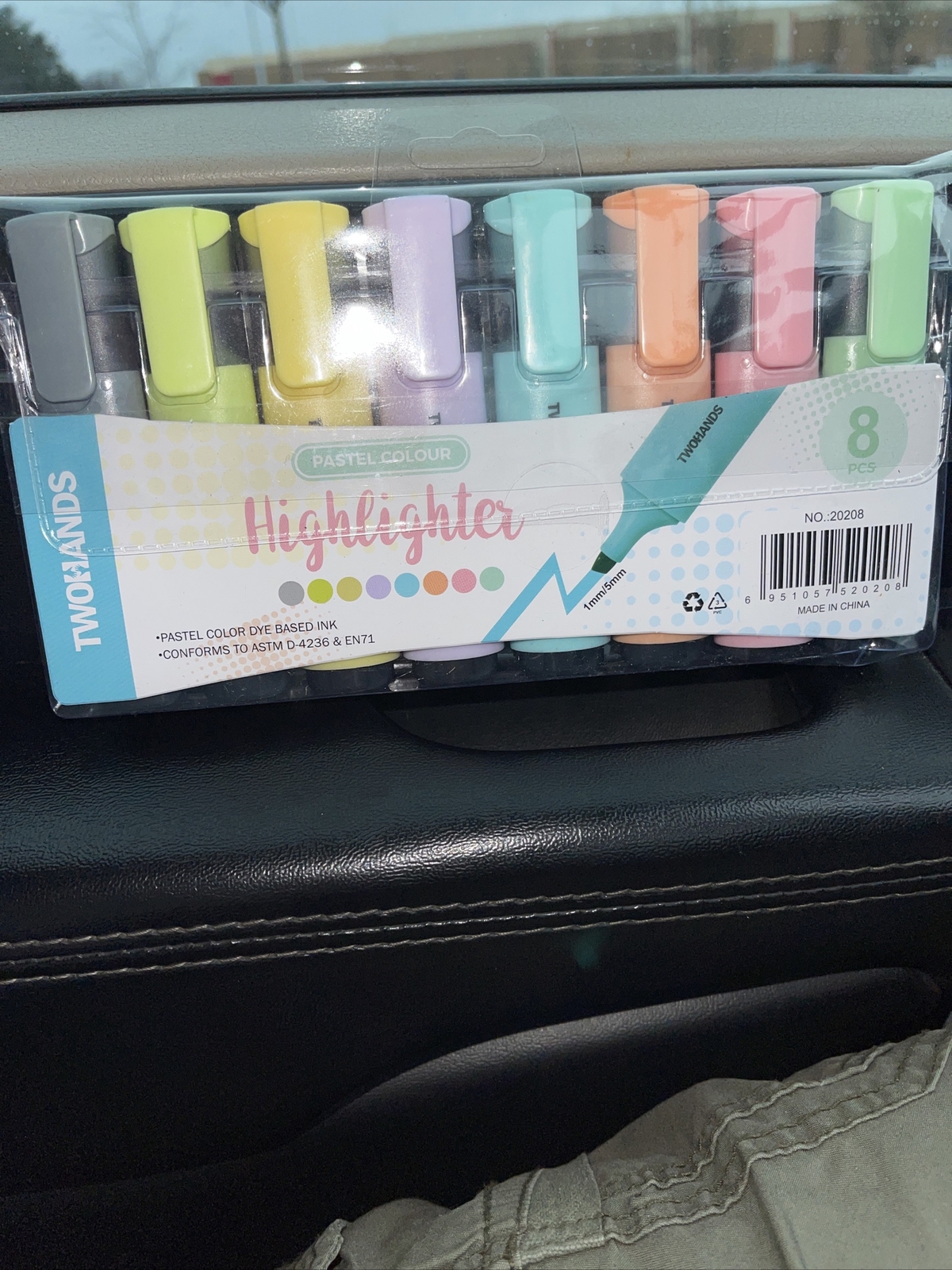 TWOHANDS Highlighters,8 Pastel Colors,Chisel Tip Marker Pen,for Adults & Kids-image
