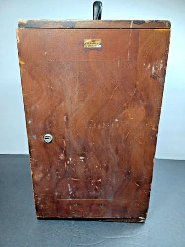 Vintage Wooden Dove Tail Enclosure Carrying Case for Microscope Empty Case Only