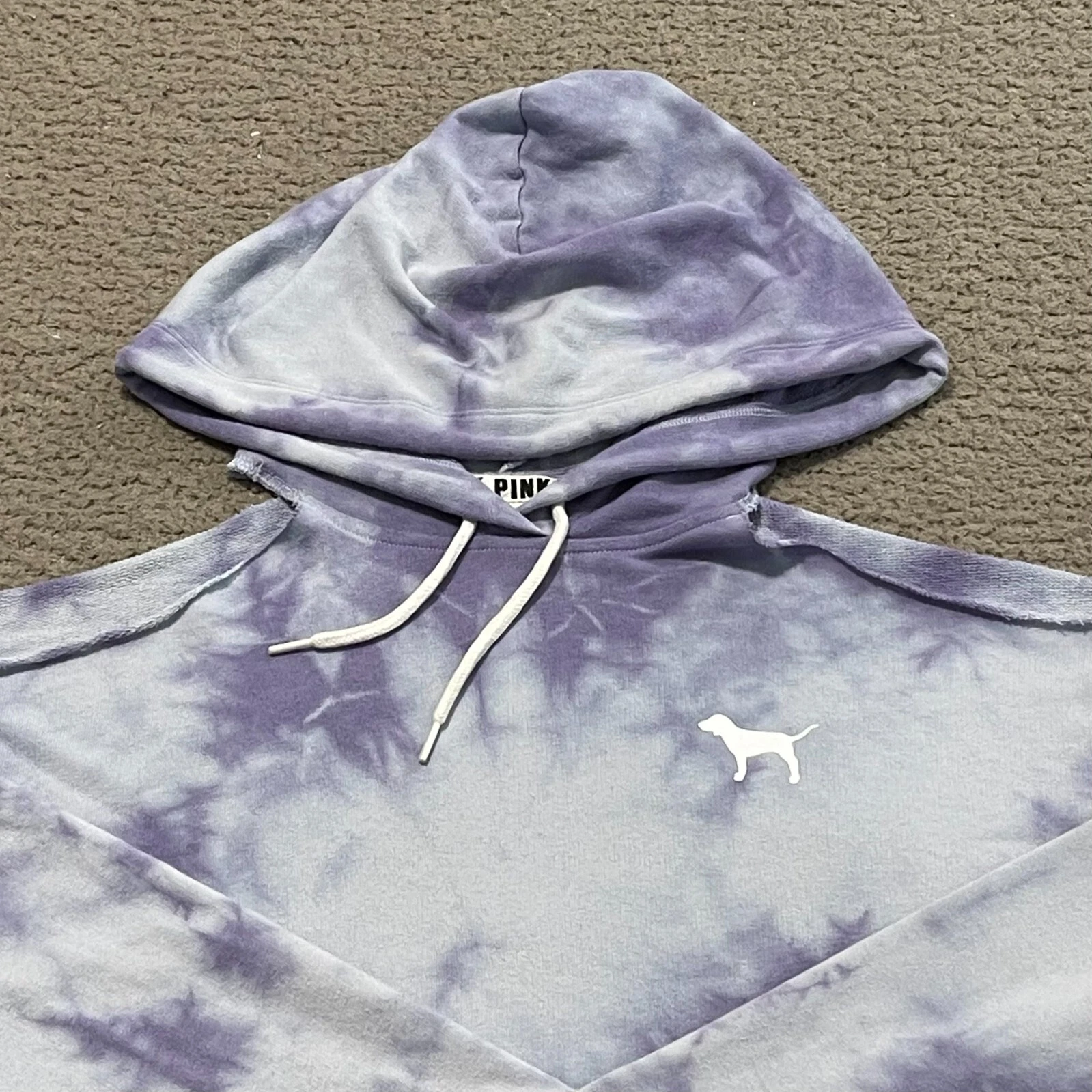 victoria-secret-vs cold shoulder dog logo hoodie