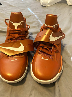 Nike Zoom KD 4 2025 Texas Men s Low Top Athletic Sneakers Orange/White