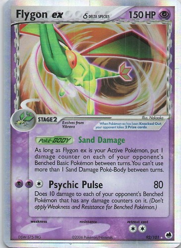 Flygon ex (Delta Species) Holo Ultra Rare EX Dragon Frontiers 92/101 MP