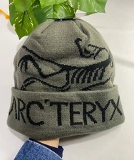 Arc'teryx Bird Head Toque Beanie Grey Wool Unisex Winter Ski Hat, Xmas Sale 2025