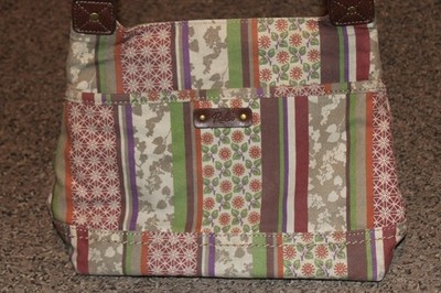Relic Zoey Crossbody Floral & Stripe Multicolored Patchwork Bag Purse Y2K