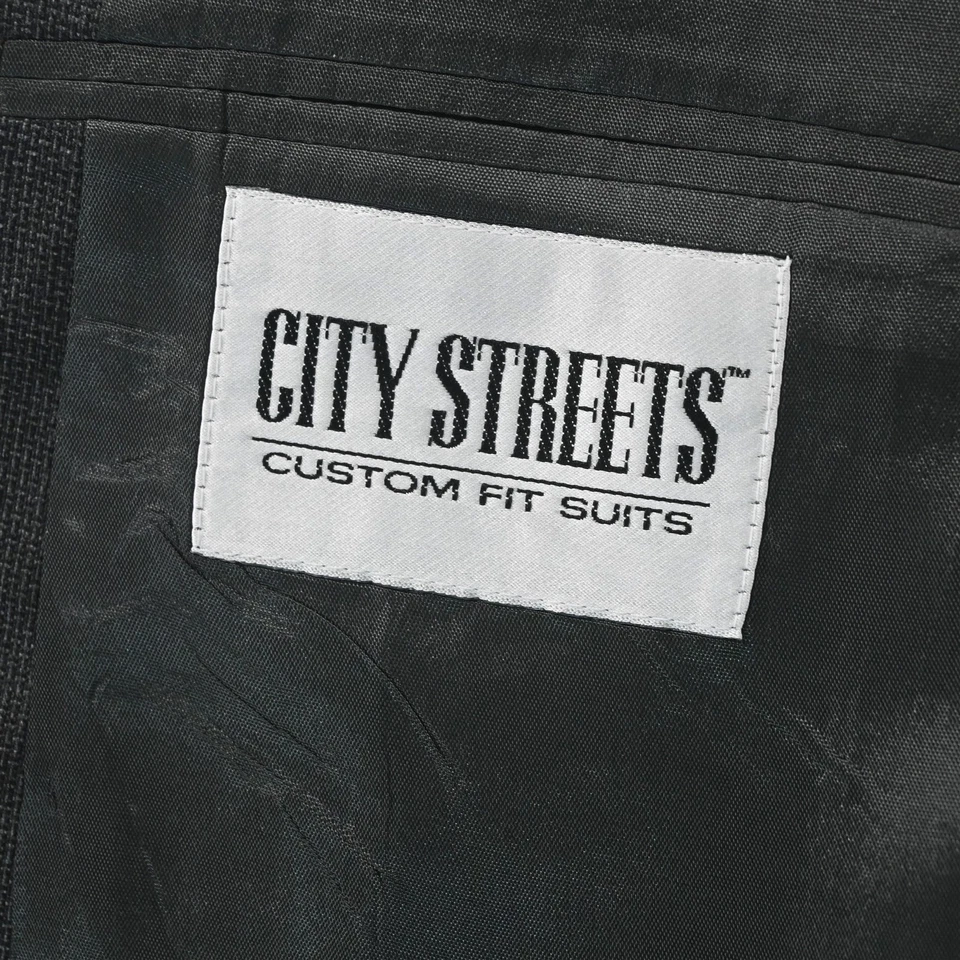 Винтажный город улицы 42S корзина шерсти двубортный мужской блейзер спортивное пальто - Изображение 4 из 4