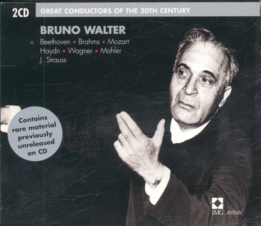 724357513326 Bruno Walter Great Conductors of the 20th Century double CD Europe