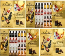 4 Boxes Anthon Berg Dark Chocolate Liqueur Liquor filled Bottles 64ct 2.2lb Each