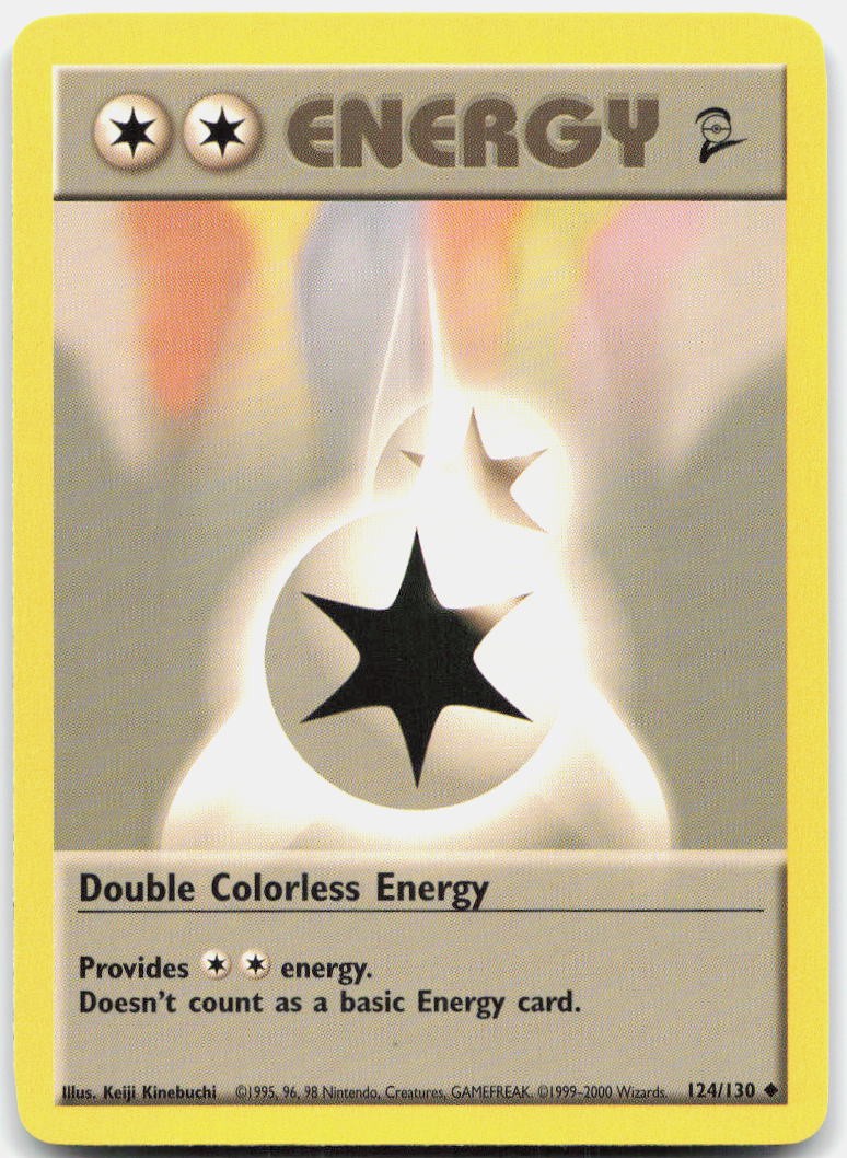 Double Colorless Energy 124/130 Uncommon Base Set 2 Pokemon Near Mint
