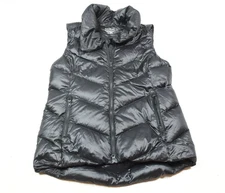 LL Bean Downtek 850 Ultralight Vest Womens Medium Black Full-Zip Puffer