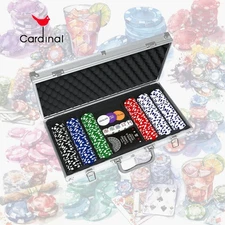 Spin Master Cardinal Classics 300 Pcs Tournament Poker Set w/Aluminum Case - NEW