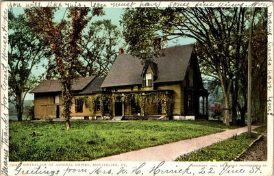 #ad #ad Montpelier VT Vermont Birthplace Of Admiral Dewey c1905 Vintage Postcard $0.99