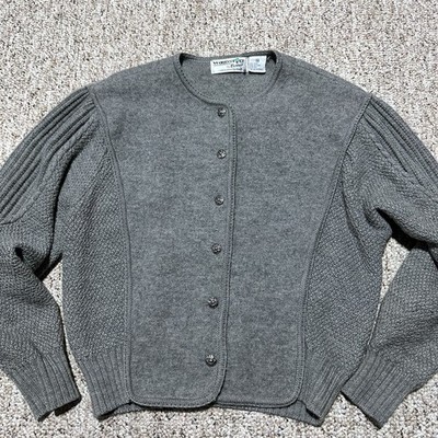 Vintage Woodstock by Bernard Wool  Cardigan Sweater 38 M Beautiful Great