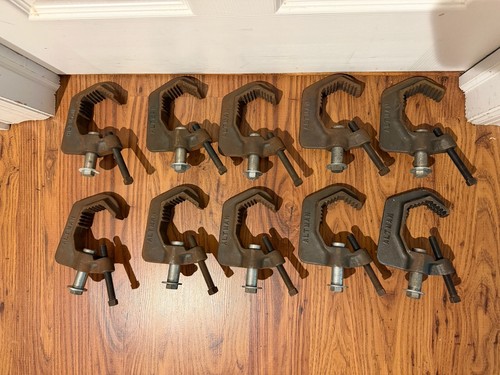 **LOT OF 10** Altman 510-HD Heavy Duty Iron Pipe C-Clamp