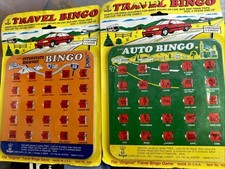 1997 Regal Travel Auto Bingo Cards New Old Stock Made in USA Road Trip Game