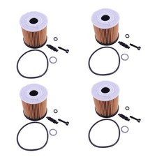 4Pc Oil Filter Pack w/Seals 26350-2M000 Fit For 2019-2020 Kia Rio 1.6L Engine