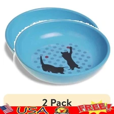 Eco-Friendly Non-Slip Cat Bowl BPA-Free Sustainable Bamboo Whisker Friendly Dish