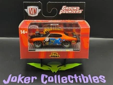 M2 Machines Ground Pounders Orange 1969 Pontiac GTO Judge R31 25-03
