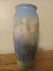 Rookwood Pottery Scenic Vellum Vase Artist Signed C. 1925 Antique 10 Inches
