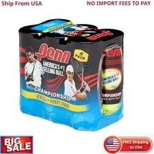 Penn Championship Extra-Duty Tennis Ball Pack 6 Cans, 18 Balls New