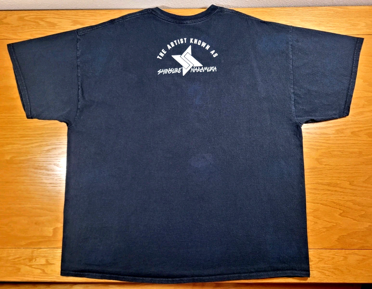 Shinsuke Nakamura T-shirt Men's XXL 2XL Black White Adult WWE