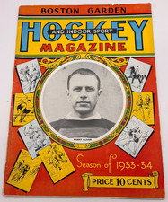 Hockey Program Feb 15, 1934 Boston Bruins vs Montreal Maroons Harry Oliver