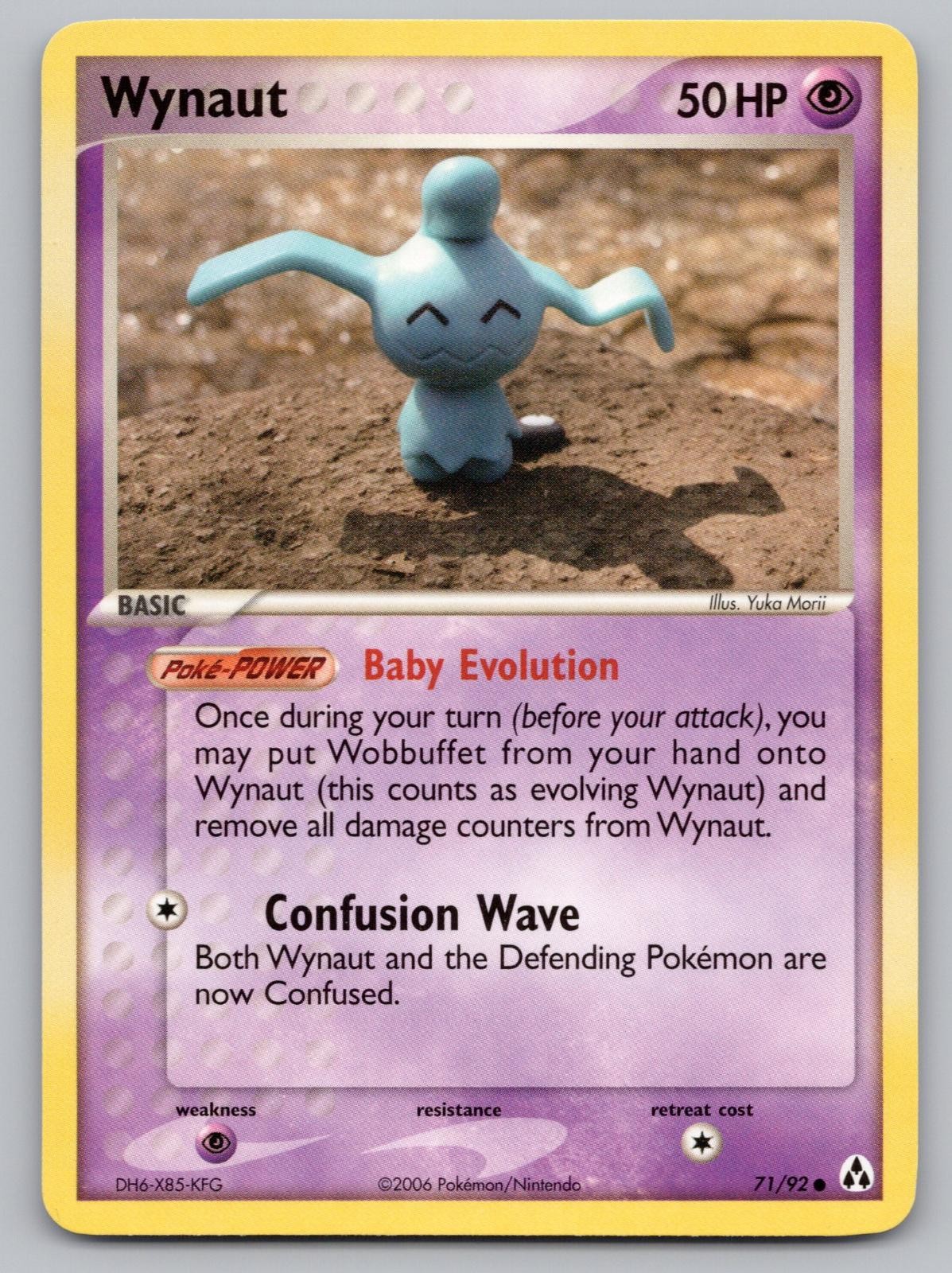 Wynaut 71/92 Common Legend Maker Pokemon Near Mint