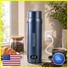 JEKABA Travel Electric KettleInsulated Water Bottle 4 Temp, Dark Blue YGZK-500