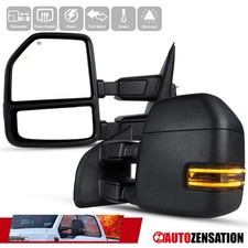 Fit 2017-2019 Ford F250 F350 F450 Power Heated Tow Mirrorsblind Spot Signal Fit 2017-2019 Ford F250 F350 F450 Power Heated Tow Mirrorsblind Spot Signal
