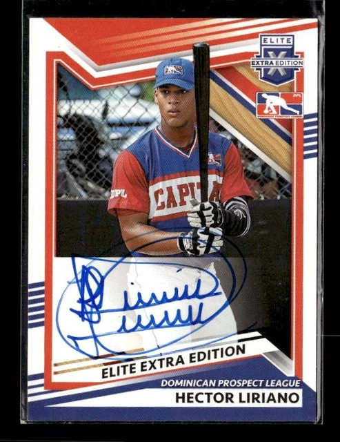 2022 Panini Elite Extra Edition #215 Hector Liriano Signatures Auto Dominican